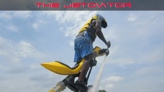 Jetovator Preview Ride  Flying waterpowered bike [upl. by Sayre]