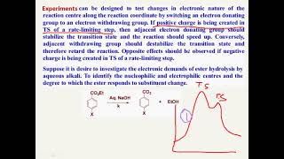 Lec 01 Hammet equation amp Linear Free Energy relationshipa [upl. by Langill]