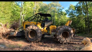 Running a log skidder [upl. by Weinhardt]