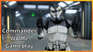 Commander Wolffe Gameplay Star Wars Battlefront 2 [upl. by Rebak707]