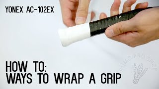 How To Wrap a Badminton Racket with Grip  YumoTube [upl. by Sset123]