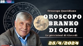 Oroscopo di BRANKO di 2542024  Amore e Fortuna di Giovedì [upl. by Penland152]