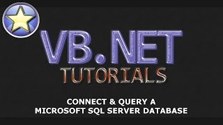 VBNET Tutorial  Connect amp Query a Microsoft SQL Server Database  Part 1 [upl. by Ahsinad]