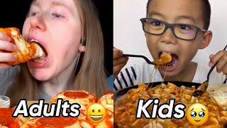 Kids vs Adults Mukbangers [upl. by Anahsal]