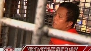 SONA Pagkamatay ng nahuling lider at miyemrbo ng Ozamiz Group iniimbestigahan na [upl. by Rohpotsirhc]