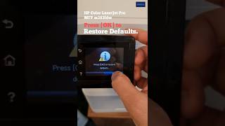 Restore Defaults Setting HP Printer MFP m283fdw shorts youtubeshorts hdamstech [upl. by Cheyne]