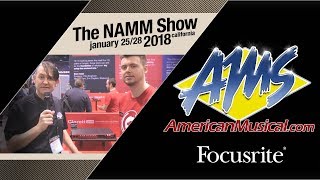 Focusrite Clarett USB  AMS at NAMM 2018 [upl. by Heidy]