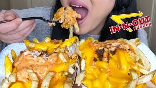 ASMR INNOUT BURGER ANIMAL STYLE FRIES REAL EATING SOUNDS  NO TALKING ASMR PHAN [upl. by Okram963]