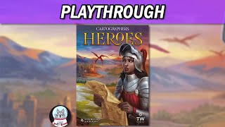 Cartographers Heroes  Solo Playthrough [upl. by Oiled384]