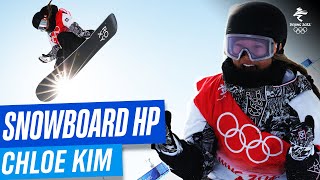 🇺🇸 Second snowboard halfpipe gold for Chloe Kim 🥇 [upl. by Eulalie]