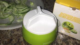 Adoric Handheld Spiralizer Review [upl. by Huggins128]