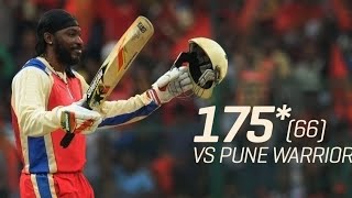 Chris Gayle IPL All Time Fastest Innings 175 Run 66 Ball ipl chrisgayle 175 [upl. by Stuart]