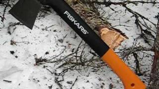 Fiskars 14quot AxeHatchet Video Review [upl. by Yrak913]