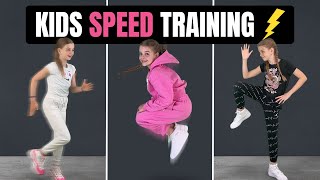 Kids quotGET FASTquot Workout Best Exercises For Speed Training⚡ [upl. by Dominique]