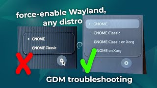 🛠️ Forceenable Wayland session in GDM on NVIDIA [upl. by Sherborne]