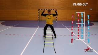 Handball Goalkeeper Training  Basic CoordinationLadder Drills [upl. by Ecadnarb]