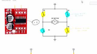 Arduino motor controller explanation L298N mini dual HBridge [upl. by Asiar337]