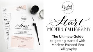 Start Modern Calligraphy  the ULTIMATE guide for beginners  CROOKED CALLIGRAPHY [upl. by Alphonsine]