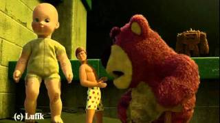 Toy Story 3  LotsOHuggin Bear  love the way you lie Eminem [upl. by Aihsotan717]