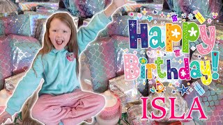 ISLAS 8th BIRTHDAY MORNING OPENING HER PRESENTS [upl. by Nyral879]