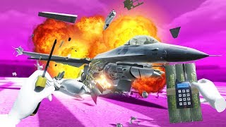 I TOOK APART A JET WITH NOTHING MORE THAN A SCREWDRIVERAND C4 in Disassembly VR [upl. by Bassett]