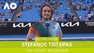 Stefanos Tsitsipas OnCourt Interview 2R  Australian Open 2022 [upl. by Flita]