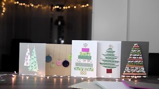 DIY Zelf kerstkaarten maken Budget  Makkelijk  Inspiratie  Pinterest [upl. by Sirac]