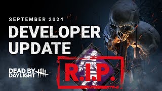 DBD September Developer Update  Dead by Daylight dbd [upl. by Karrie]