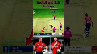 Jacob Bethell and Philip Salt partnership engvswi cricket shorts rcb [upl. by Lurlene887]