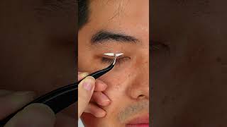 tutorial double eyelids shorts [upl. by Adelind382]