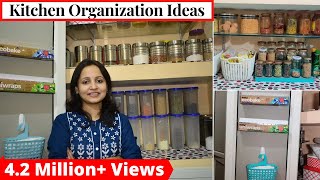 10 Brilliant Ways to Organize Kitchen Pantry  Space Saving Kitchen Organization Ideas  Urban Rasoi [upl. by Arther]