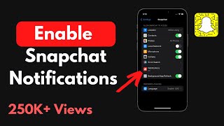 How to Enable Snapchat Notifications on iPhone Updated [upl. by Sven845]