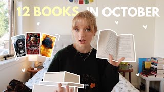 the 12 books I read in October reading wrap up [upl. by Adnorahs]