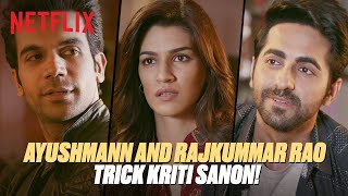 Ayushmann and Rajkumar Rao Try To Fool Kriti Sanon BareillyKiBarfi [upl. by Naresh941]