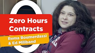 Zero Hours Contracts  Rema Boumerdassi amp Ed Miliband [upl. by Anilasor]