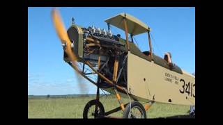 Frist engine Run Curtiss OXX6 220213wmv [upl. by Ras]