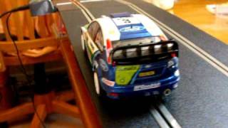 Scalextric Ford Focus rally slot car [upl. by Tsyhtema]