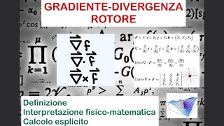 Gradiente divergenza e rotore spiegati in modo semplice e completo [upl. by Lottie]