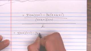 Difference Quotient with Fractions [upl. by Brittaney]