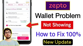 zepto wallet option not showing  zepto wallet cash not working  how to use zepto wallet cash [upl. by Mccready]