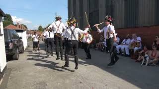 Leominster Morris dance quotLord Herefords Knobquot at Bromyard Folk Festival 2023 [upl. by Akir]