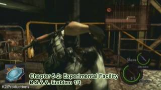 Resident Evil 5 BSAA Emblem Guide Chapter 52 [upl. by Acilgna506]