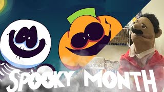 Spooky Month Episode 1  Its Spooky Month Reaction Puppet Reaction [upl. by Talich]