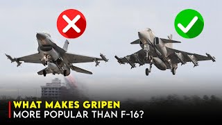 JAS 39 Gripen vs F16 Can It Overtake the F16s Global Dominance [upl. by Lenard]