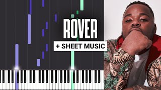 Rover  S1MBA  Piano Tutorial  Sheet Music amp MIDI [upl. by Yrehcaz]