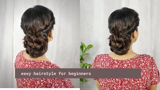 Easy And Simple Hairstyle For BeginnersStep By Step [upl. by Dnalkrik851]