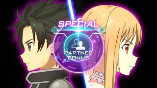 Sword art online Alicization Rising steel Captive Princess Asuna and Kirito Special Partner Bonus [upl. by Ernestine]