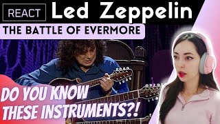 REACTING to LED ZEPPELIN  THE BATTLE OF EVERMORE  Jimmy Page amp Rober Plant ft Najma Akhtar [upl. by Sabelle104]