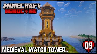 LETS BUILD WATCH TOWER HARDCORE MINECRAFTEP08 minecraft harcoreminecraft harcore viral [upl. by Ronoc]