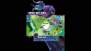 BRODY BEST BUILD 2024 1 HIT COMBO  BRODY MLBB mlbbshorts [upl. by Nnayt]